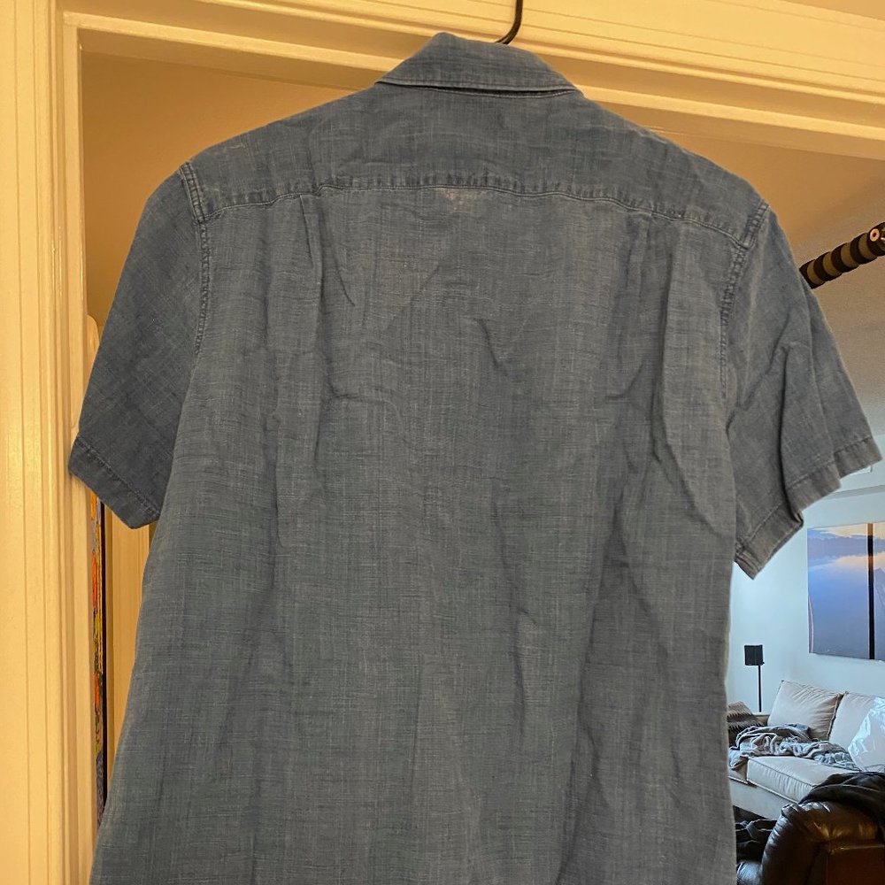 J. Crew Short Sleeve Button Down Dress Shirt—Sz M